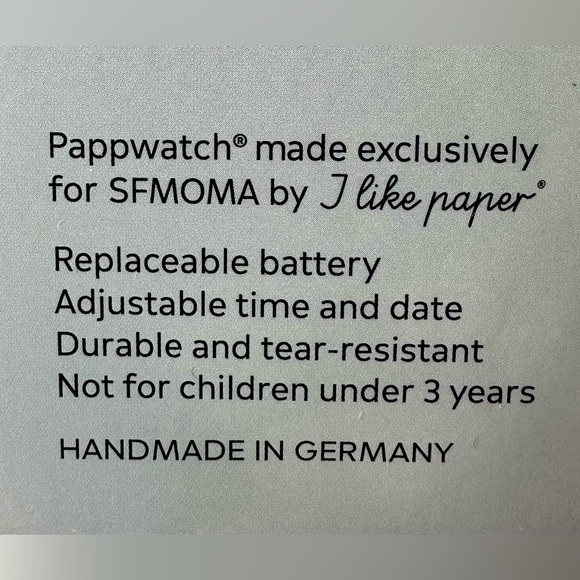 SFMOMA Paper Watch - Picture 7 of 8